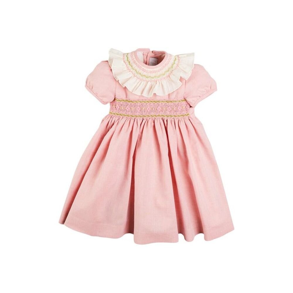 Pepa London Girls  Bib Collar Short Sleeve Dress